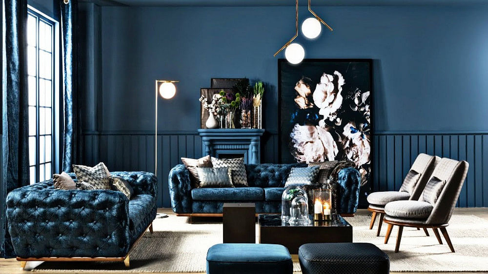 16 Blue Living Room Ideas That Wont Turn You In 2021 Houszed - Navy Blue Home Decor Ideas