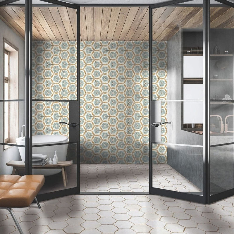 27 Hexagon Bathroom Tile Ideas To Make You Throw Shapes