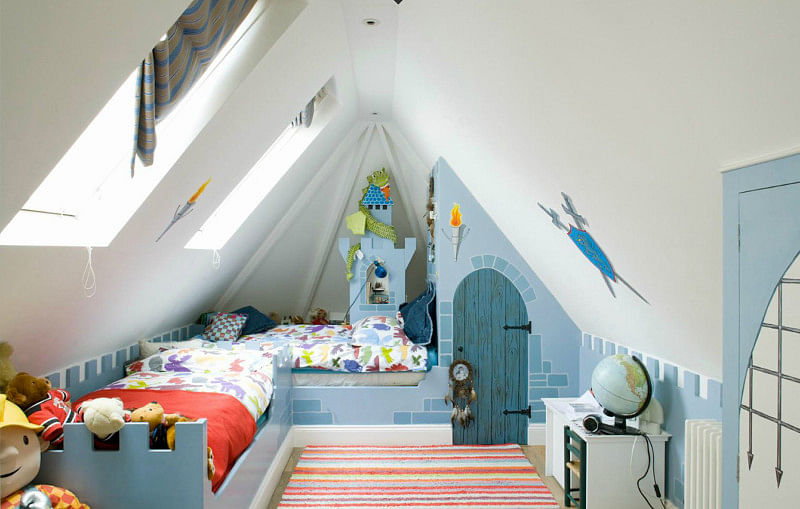 attic kids bedroom