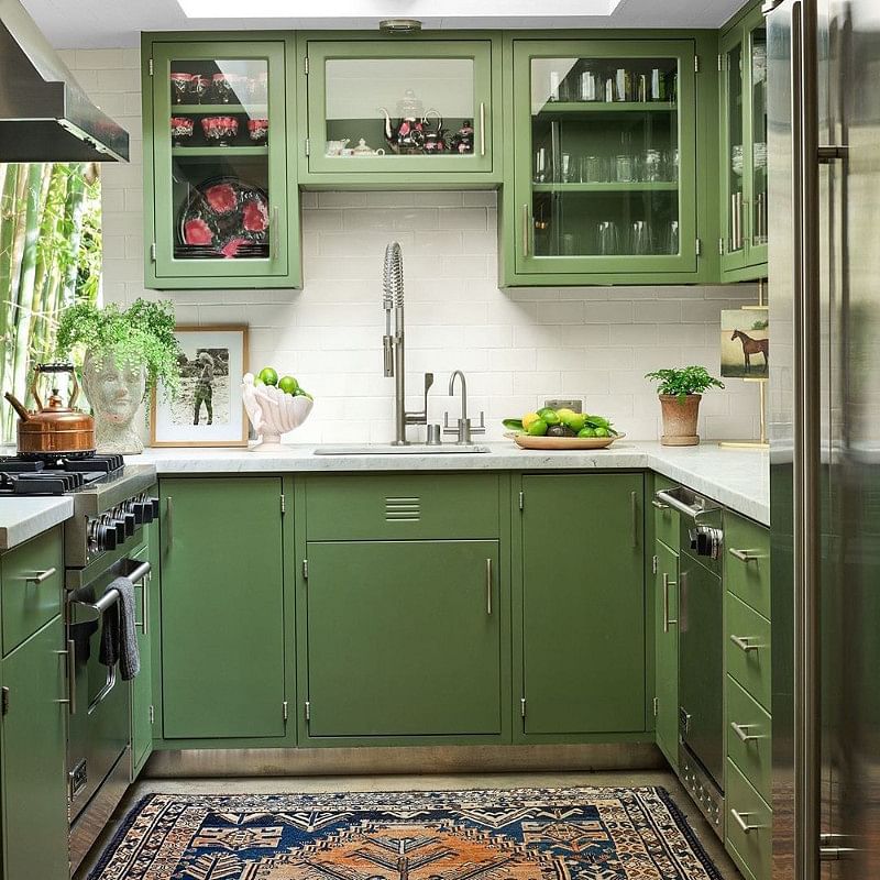 15 Green Kitchen Ideas That Will Make You Jealous In 2022 Houszed 15 Green Kitchen Ideas That Will Make, Green Kitchen Cabinets 2021
