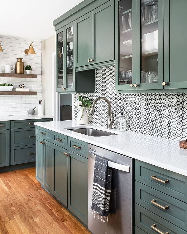 15 Green Kitchen Ideas That Will Make You Jealous In 2022 Houszed 15 Green Kitchen Ideas That Will Make, Green Kitchen Cabinets 2021