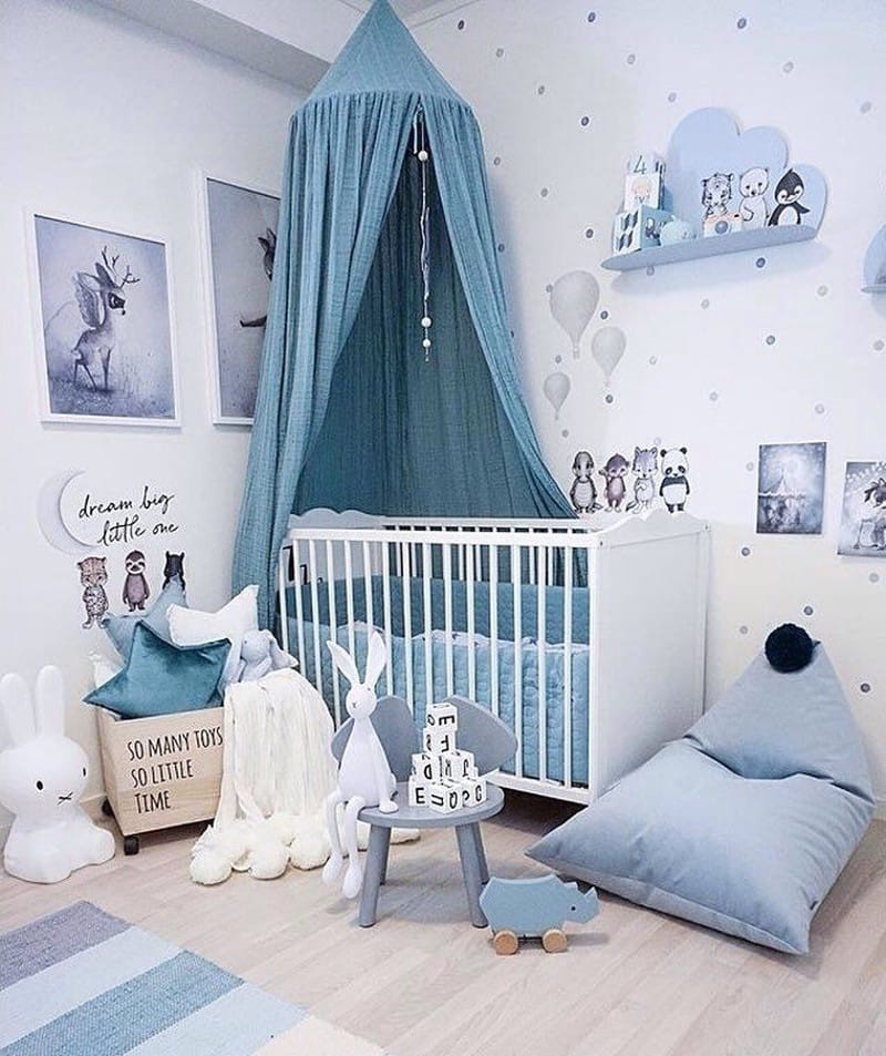 baby boy blue nursery ideas