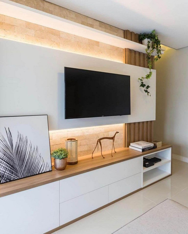 21 Tv Wall Ideas That Look Crazy Good In 2021 Houszed - Wall Mount Tv Ideas For Living Room Diy