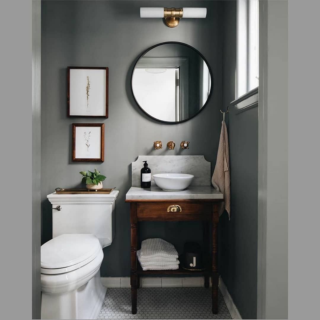 How To Decorate A Very Small Powder Room / Powder Room Ideas Better