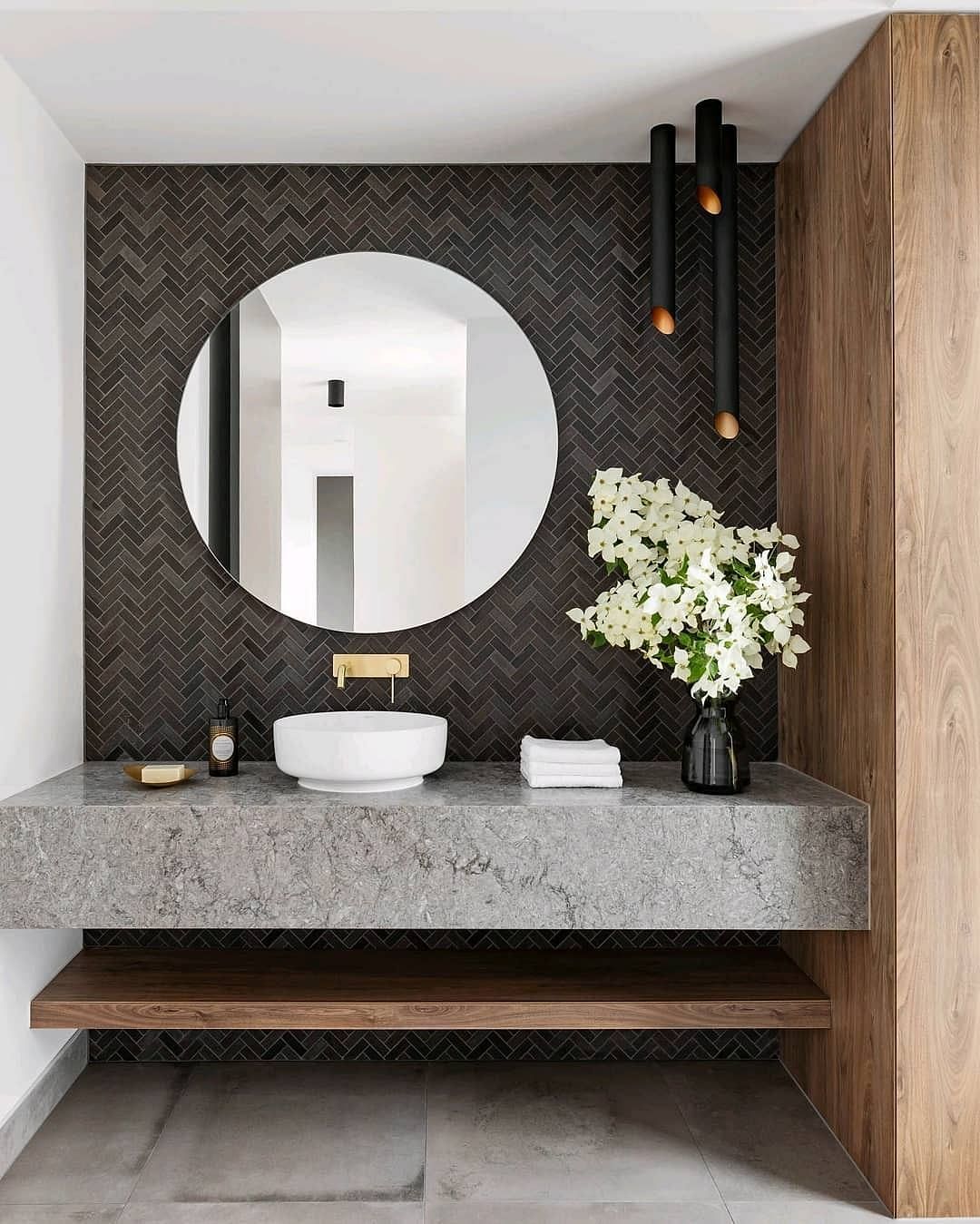 31 Small Powder Room Ideas That Inspire In 2021 Houszed