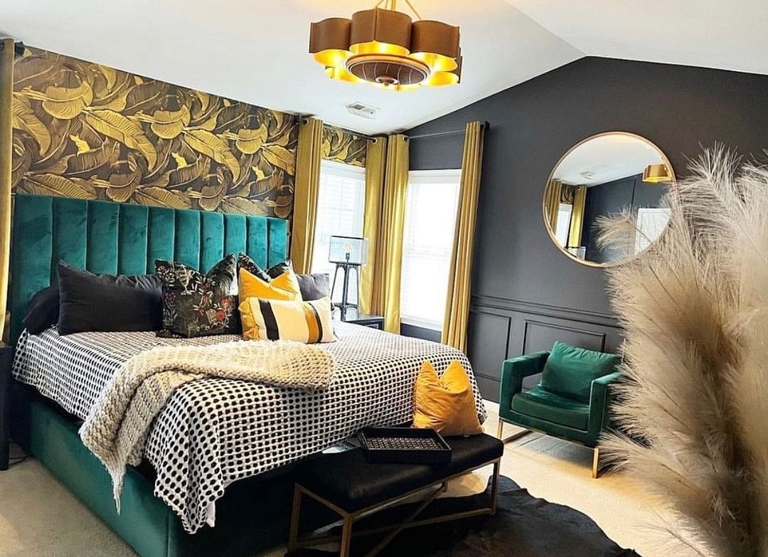 Stunning Green, Black, and White Bedroom Decorating Ideas: Transform Your Space