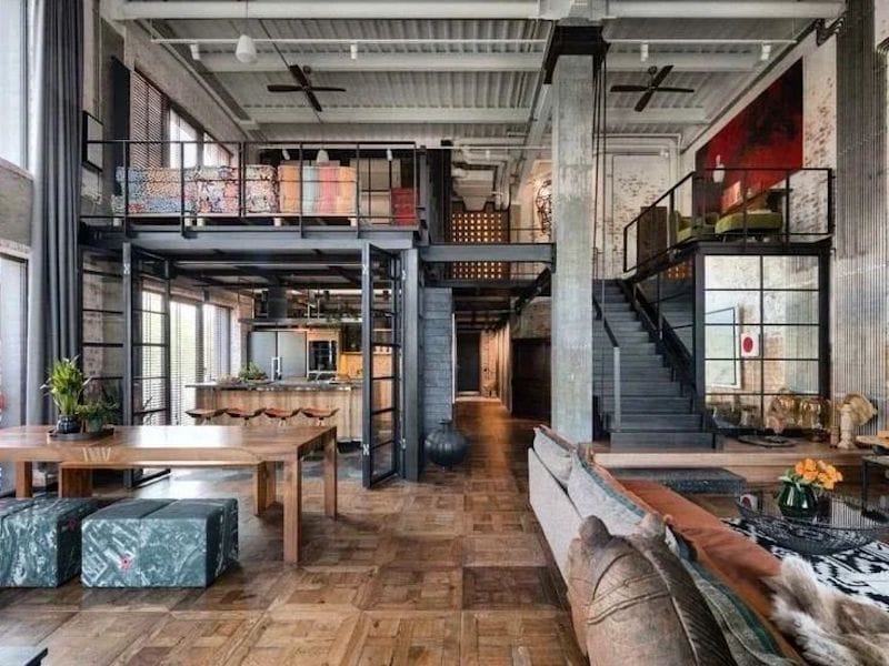 Image showcasing Vintage Industrial Apartment 43+ Vintage Industrial Decor Ideas That