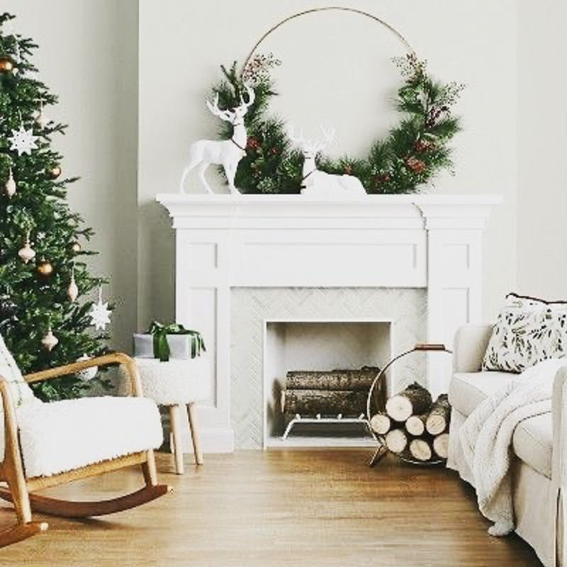 christmas fireplace decor