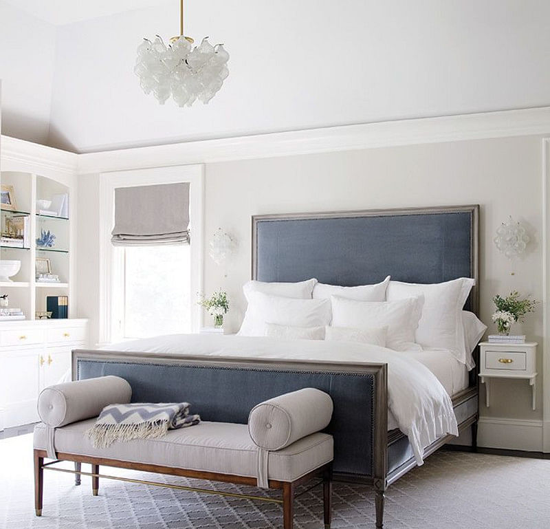 Pale blue deals and grey bedroom