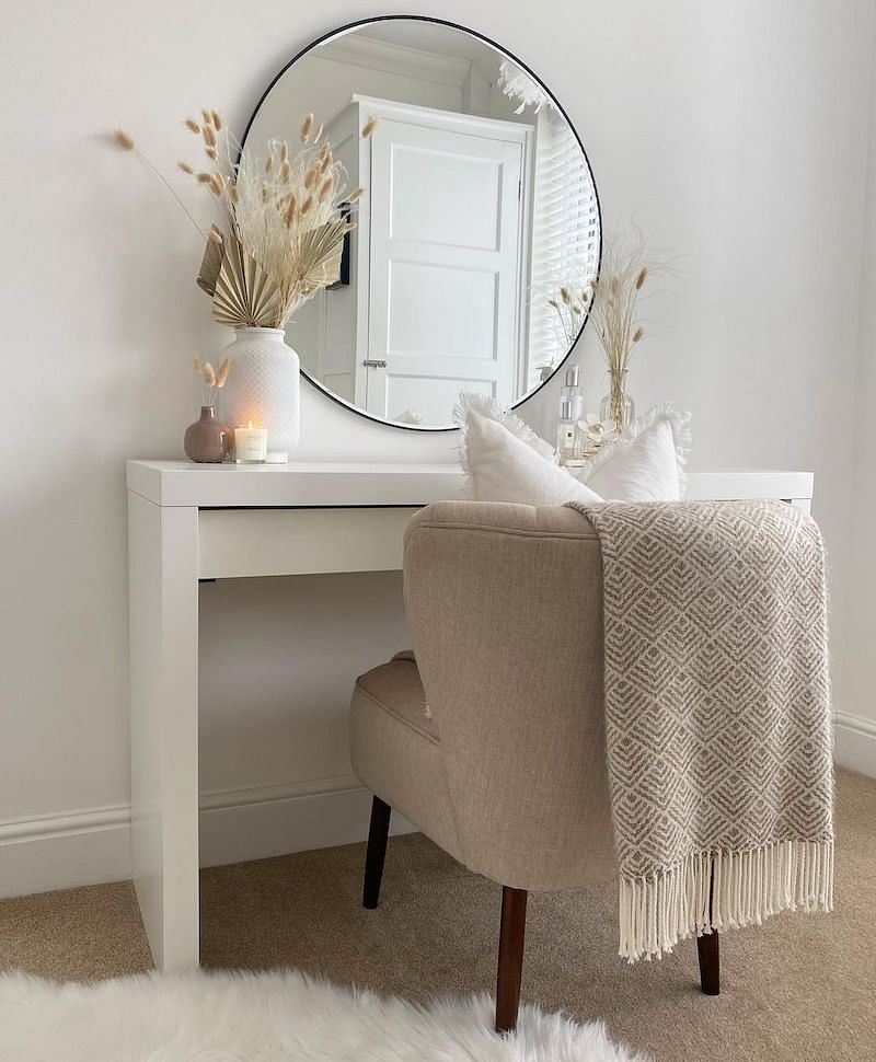 Dressing table details 🤍 Dressing table is from @IKEA we added a gold... |  TikTok