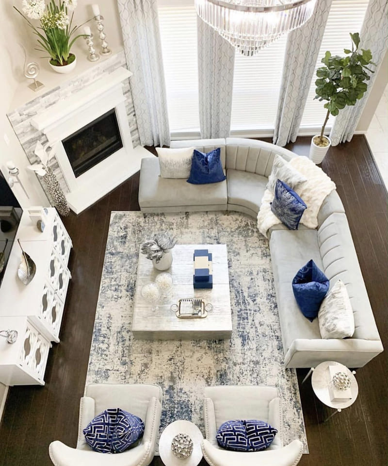 Royal Blue And Grey Living Room Ideas | Cabinets Matttroy