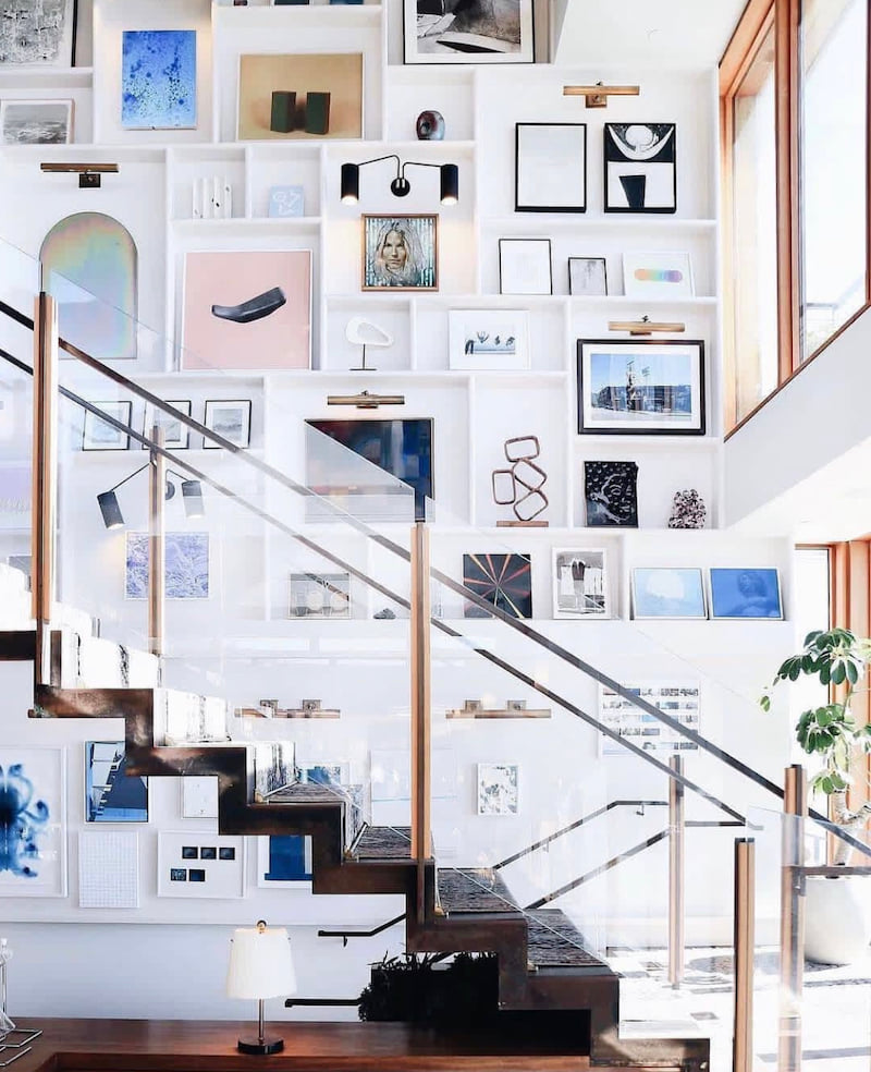 20 Stairway Gallery Wall Ideas Home Design And Interior